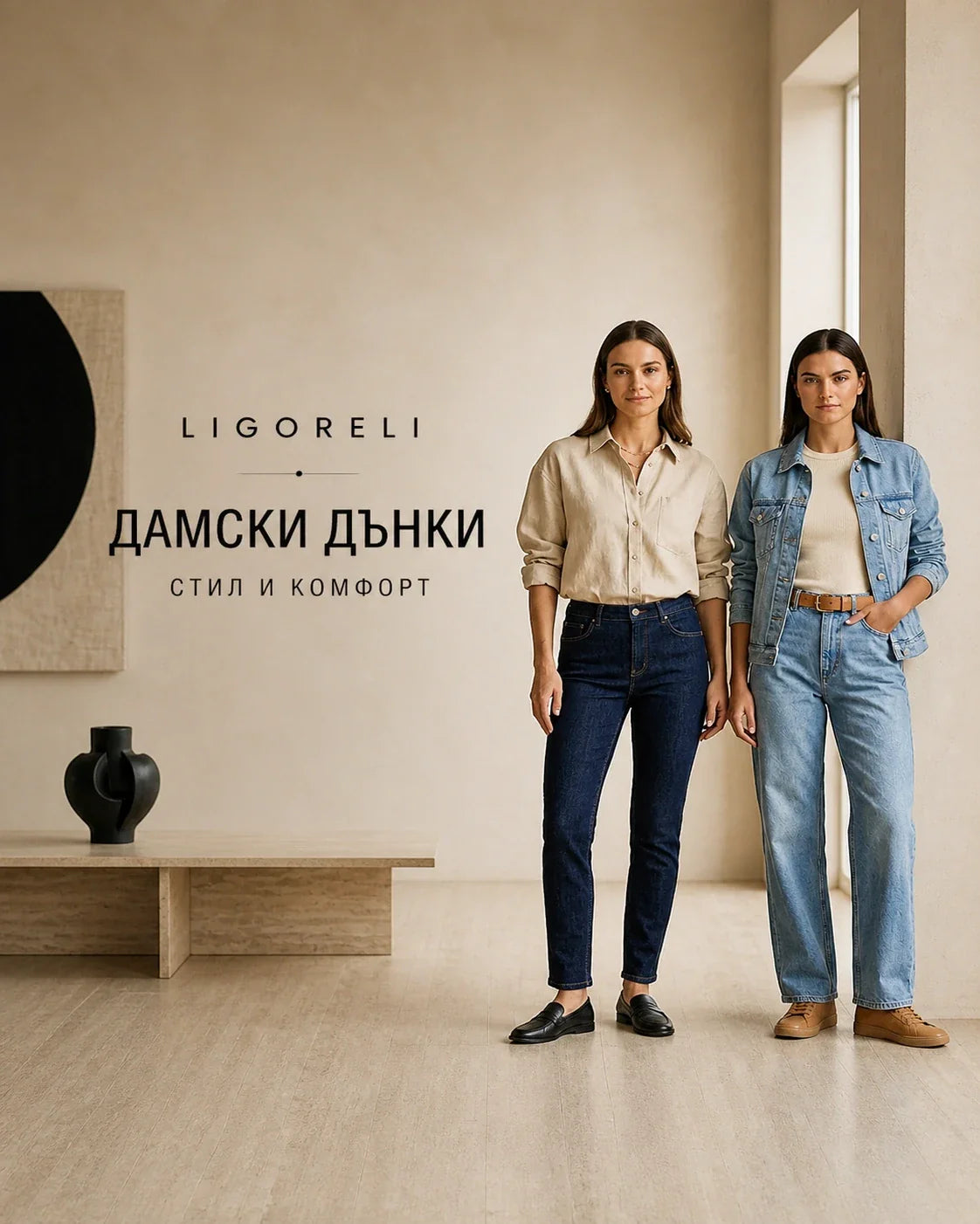 Дамски дънки Ligoreli - стил и комфорт