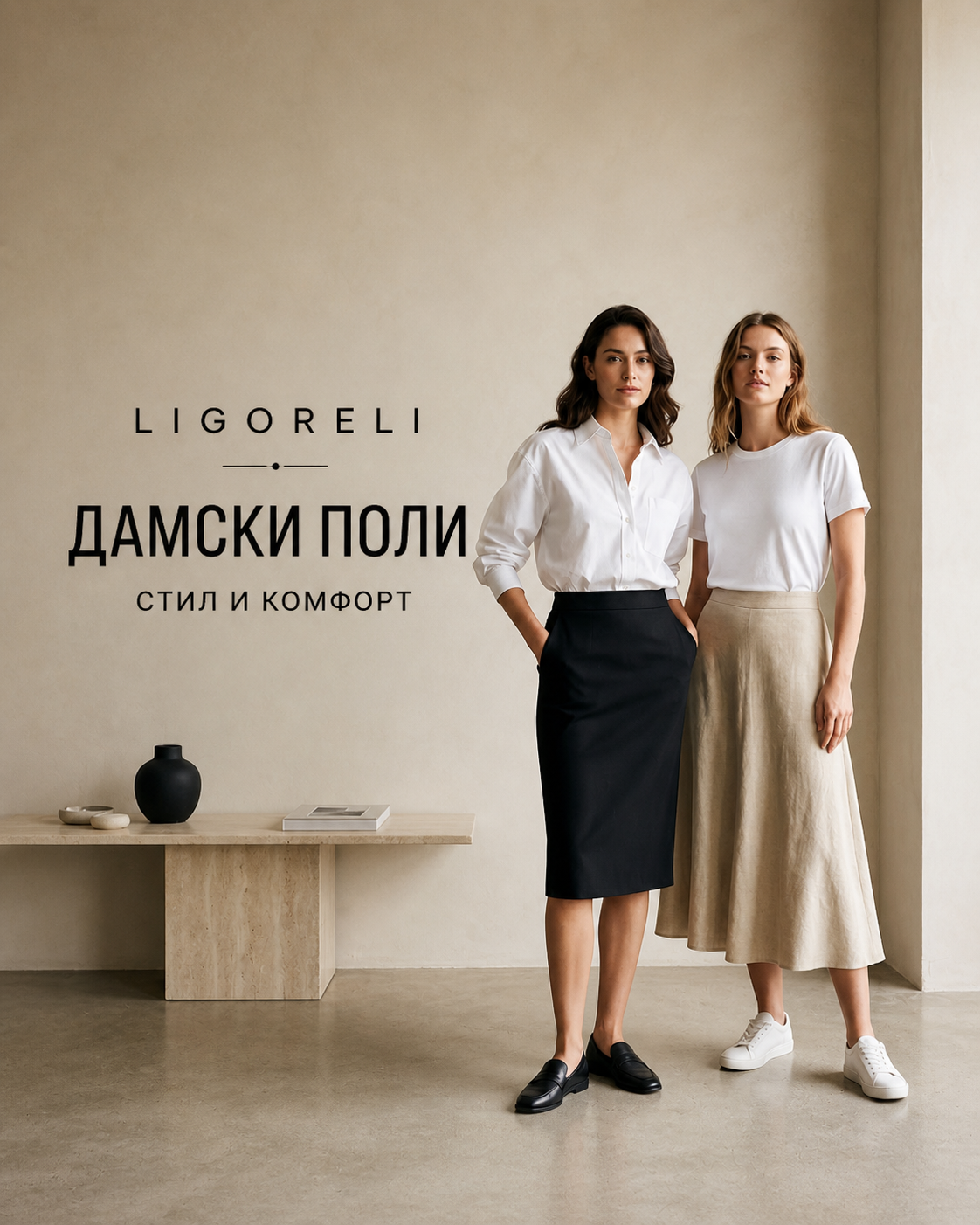 Дамски поли Ligoreli - стил и комфорт
