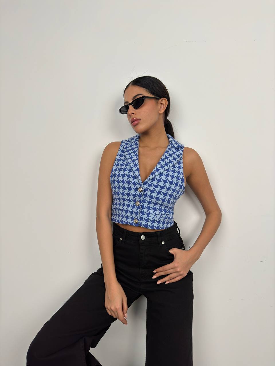 Checkered top