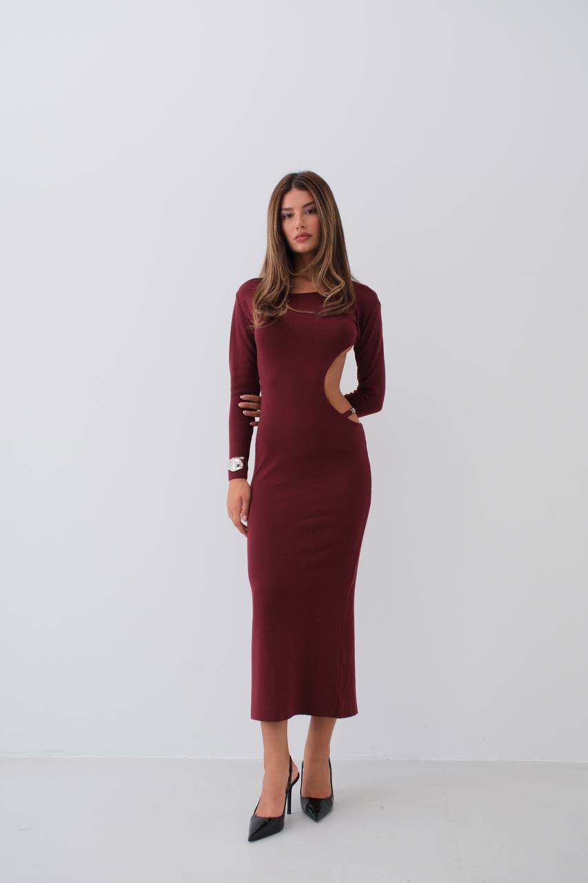 Crew Neck Backless Dress