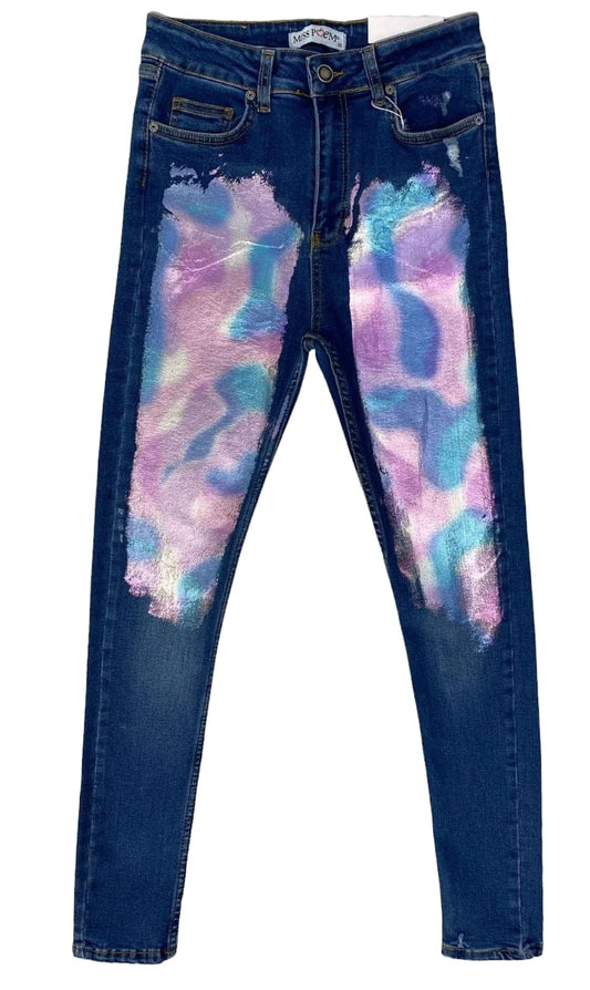 Fancy colourfull jeans with print