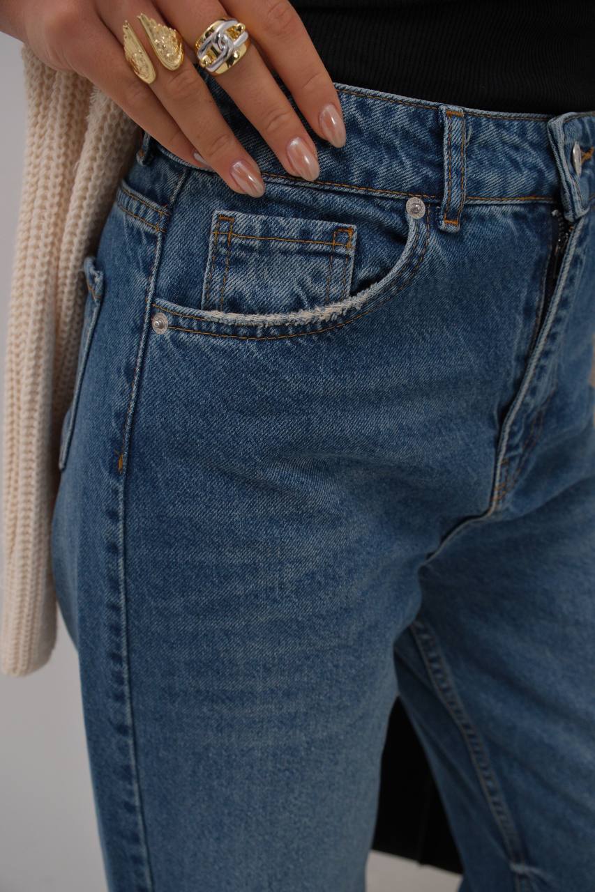 Tassel leg detail jeans