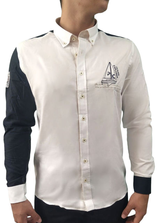 Men's Porto Cervo shirt with different sleeve